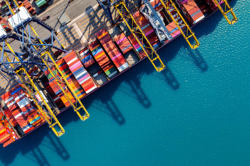 aerial-view-of-cargo-ship-and-cargo-container-in-harbor(2)
